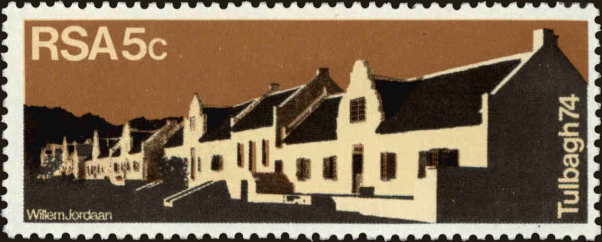 Front view of South Africa 401 collectors stamp