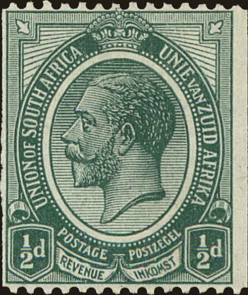 Front view of South Africa 17 collectors stamp