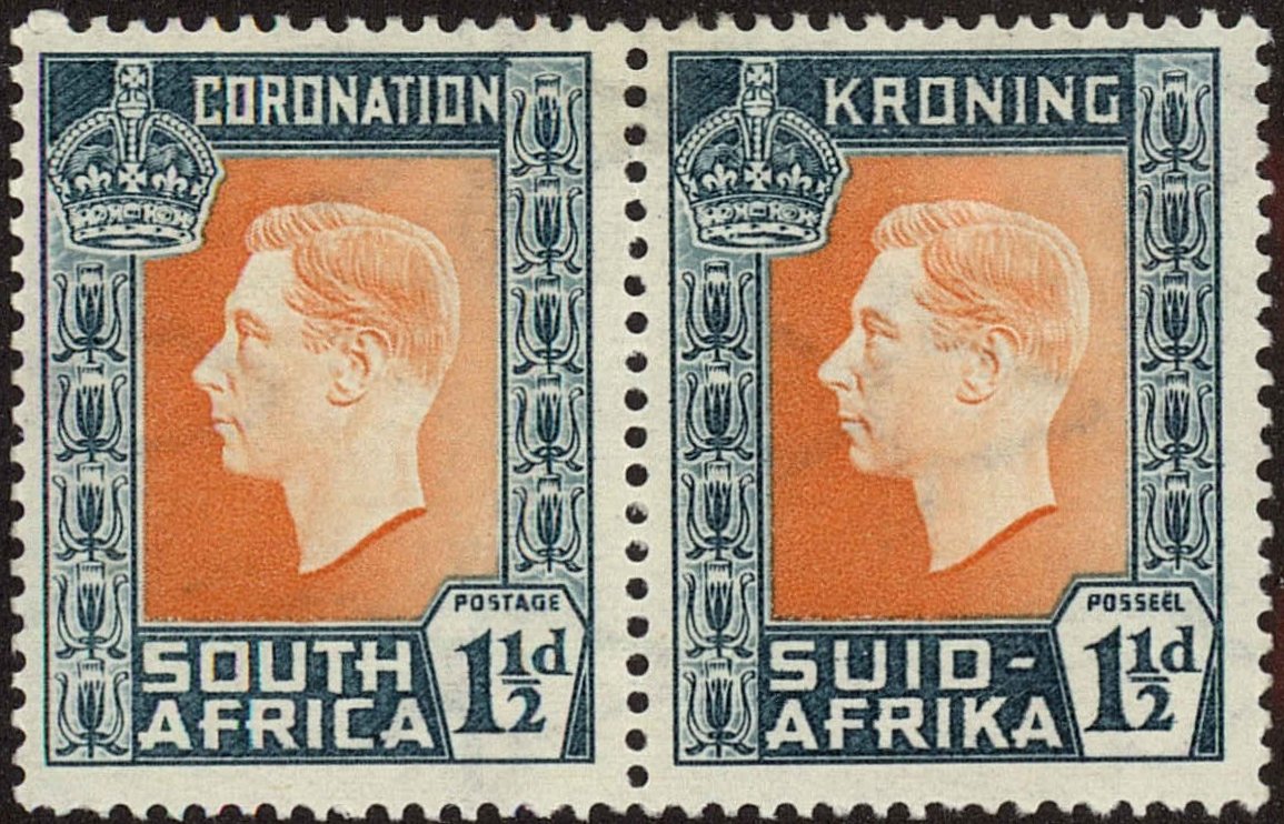 Front view of South Africa 76 collectors stamp