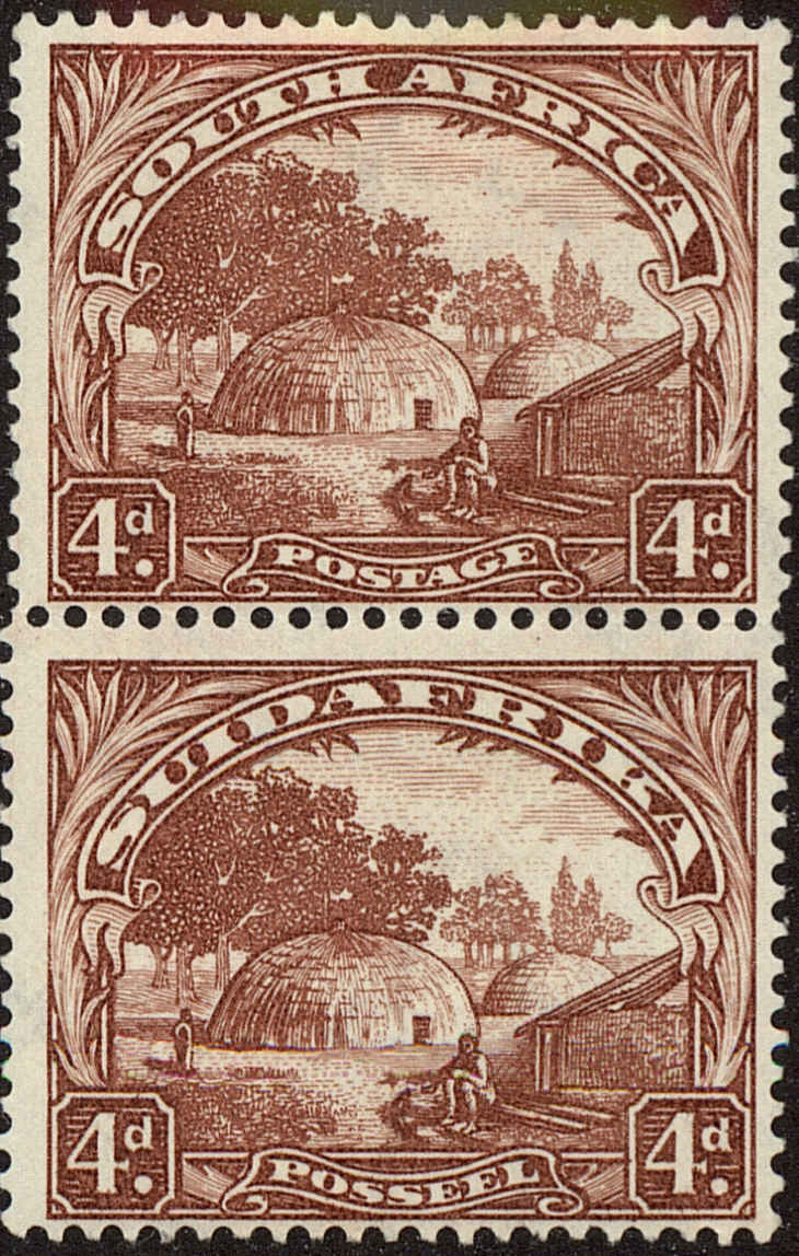 Front view of South Africa 40 collectors stamp