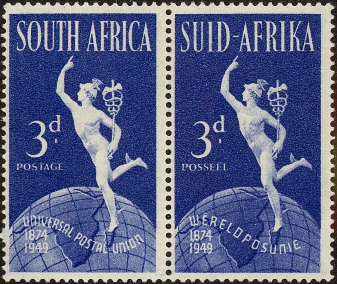 Front view of South Africa 111 collectors stamp