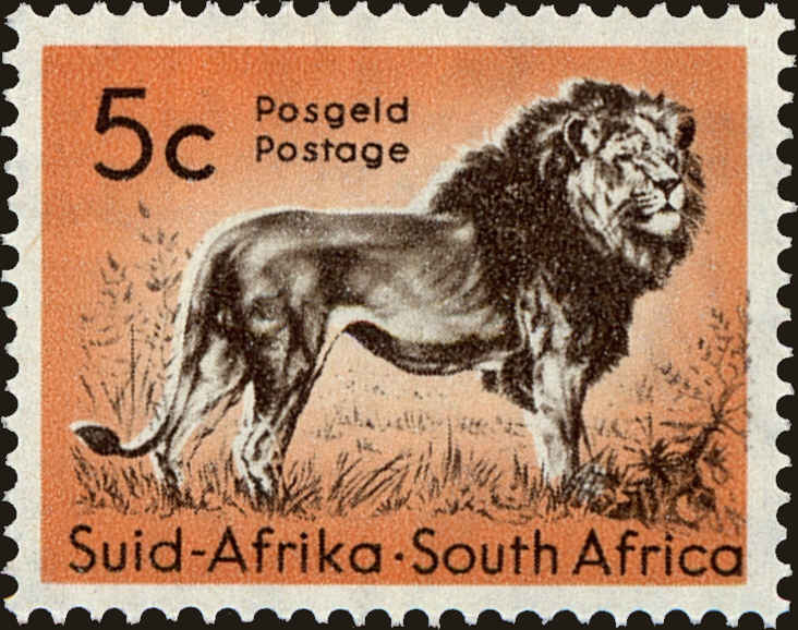 Front view of South Africa 247 collectors stamp