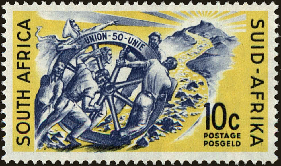 Front view of South Africa 249 collectors stamp