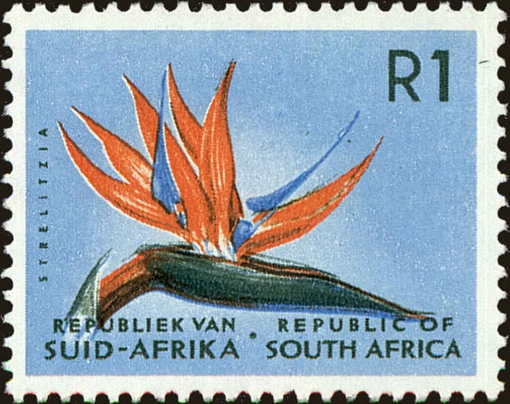 Front view of South Africa 266 collectors stamp