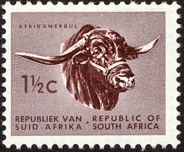 Front view of South Africa 290 collectors stamp