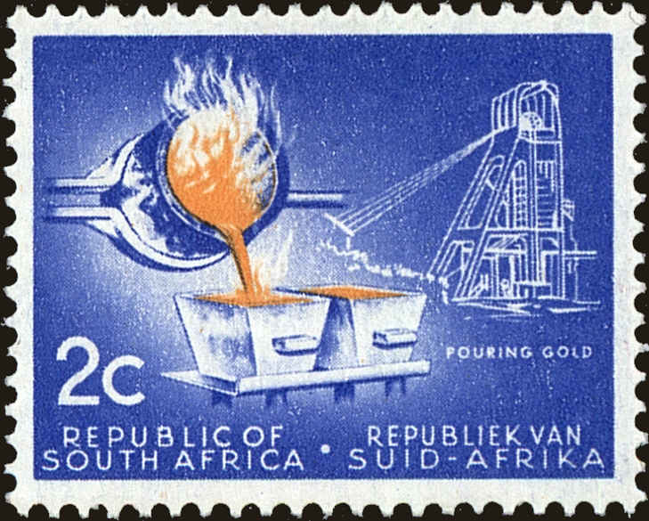 Front view of South Africa 291 collectors stamp