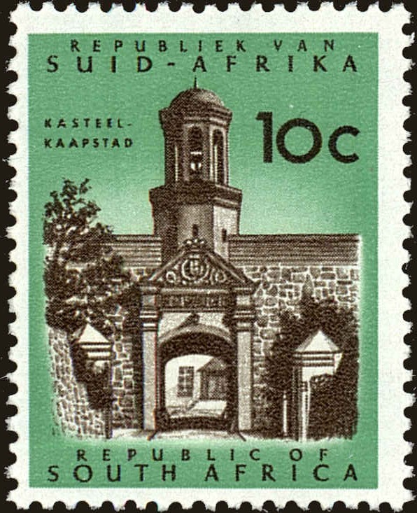 Front view of South Africa 295 collectors stamp