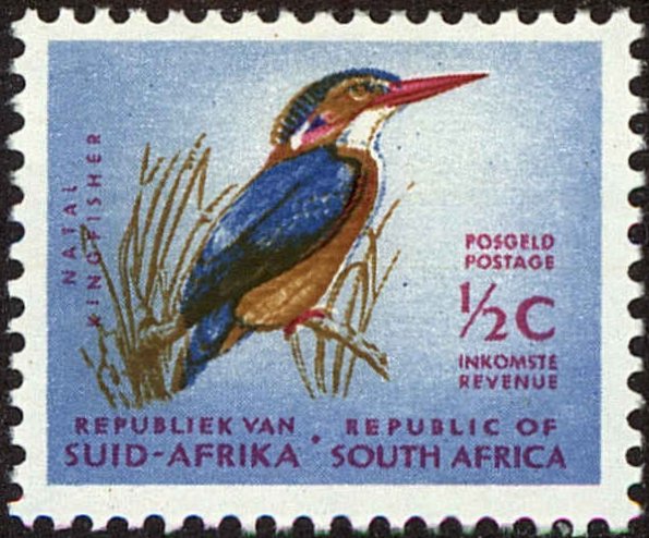 Front view of South Africa 317 collectors stamp