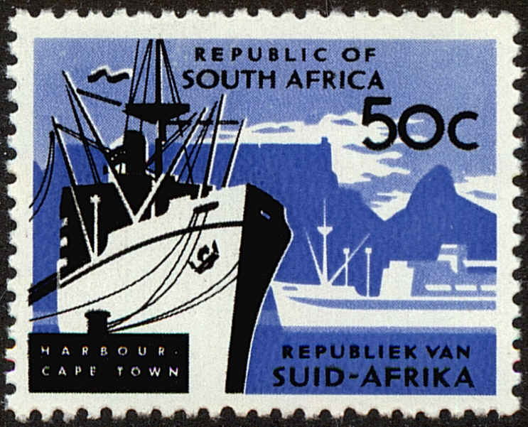 Front view of South Africa 341 collectors stamp