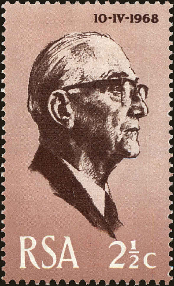 Front view of South Africa 345 collectors stamp