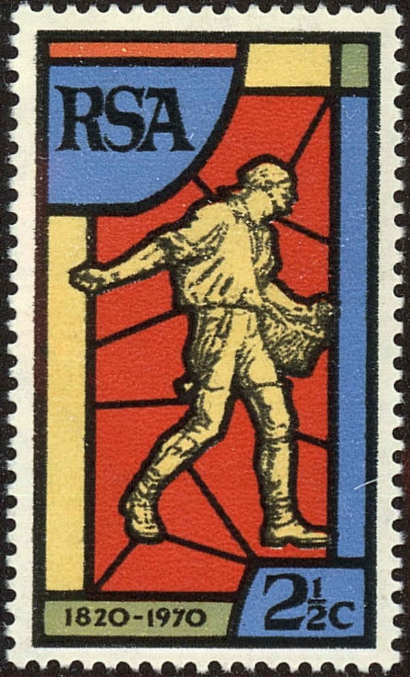 Front view of South Africa 361 collectors stamp