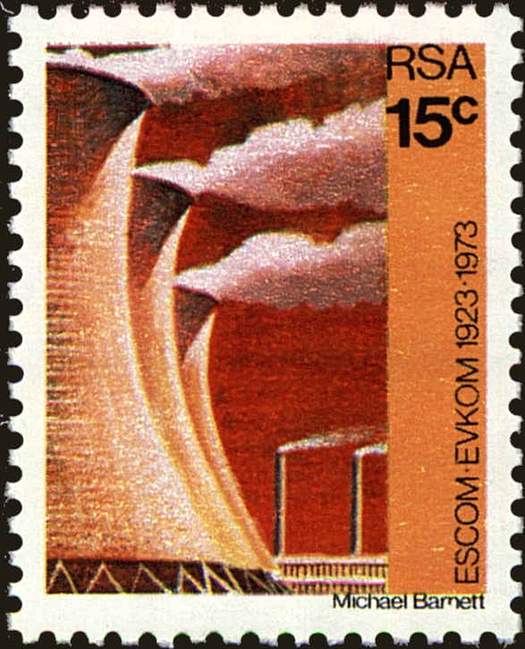 Front view of South Africa 388 collectors stamp