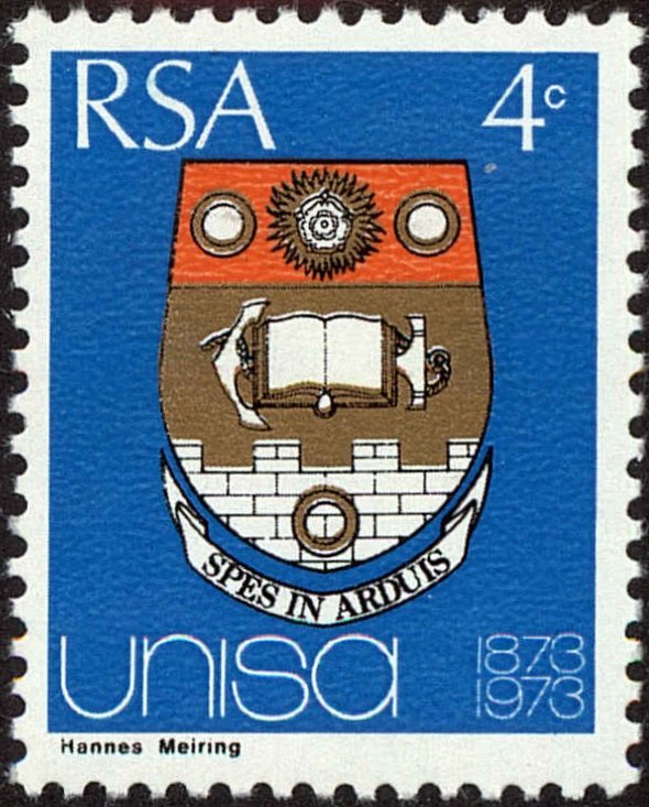 Front view of South Africa 389 collectors stamp