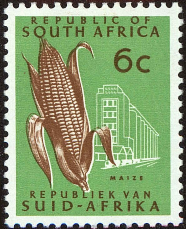 Front view of South Africa 380 collectors stamp