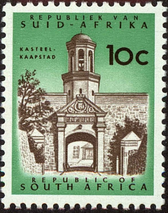 Front view of South Africa 382 collectors stamp