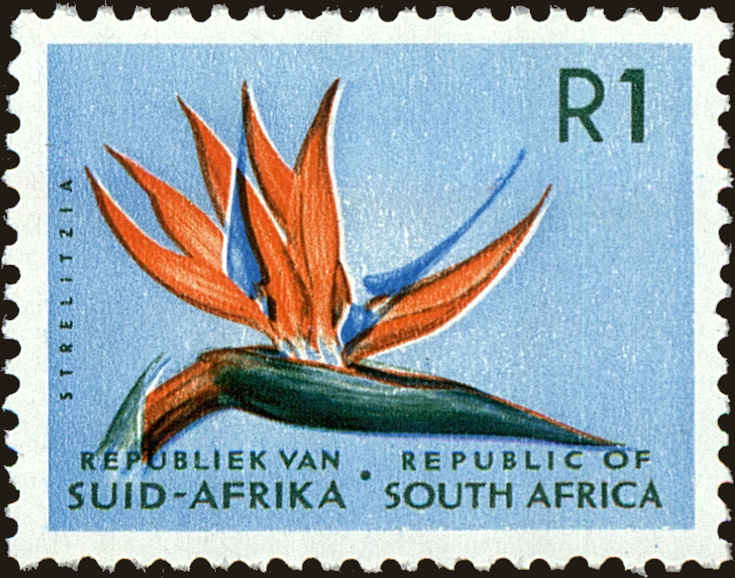 Front view of South Africa 385 collectors stamp