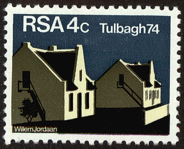 Front view of South Africa 400 collectors stamp