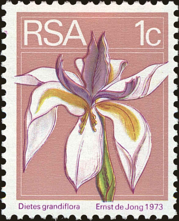 Front view of South Africa 408 collectors stamp