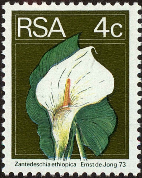 Front view of South Africa 411 collectors stamp