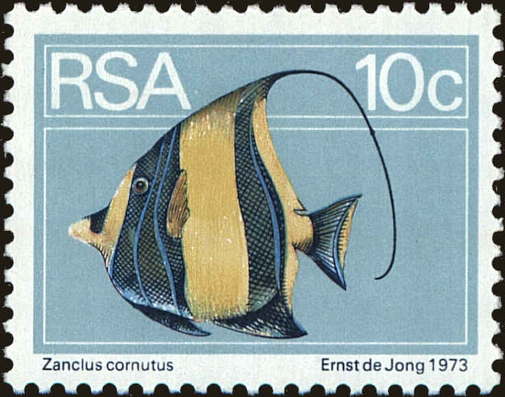 Front view of South Africa 416 collectors stamp