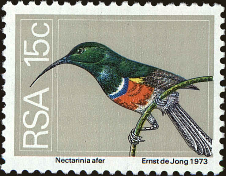 Front view of South Africa 418 collectors stamp