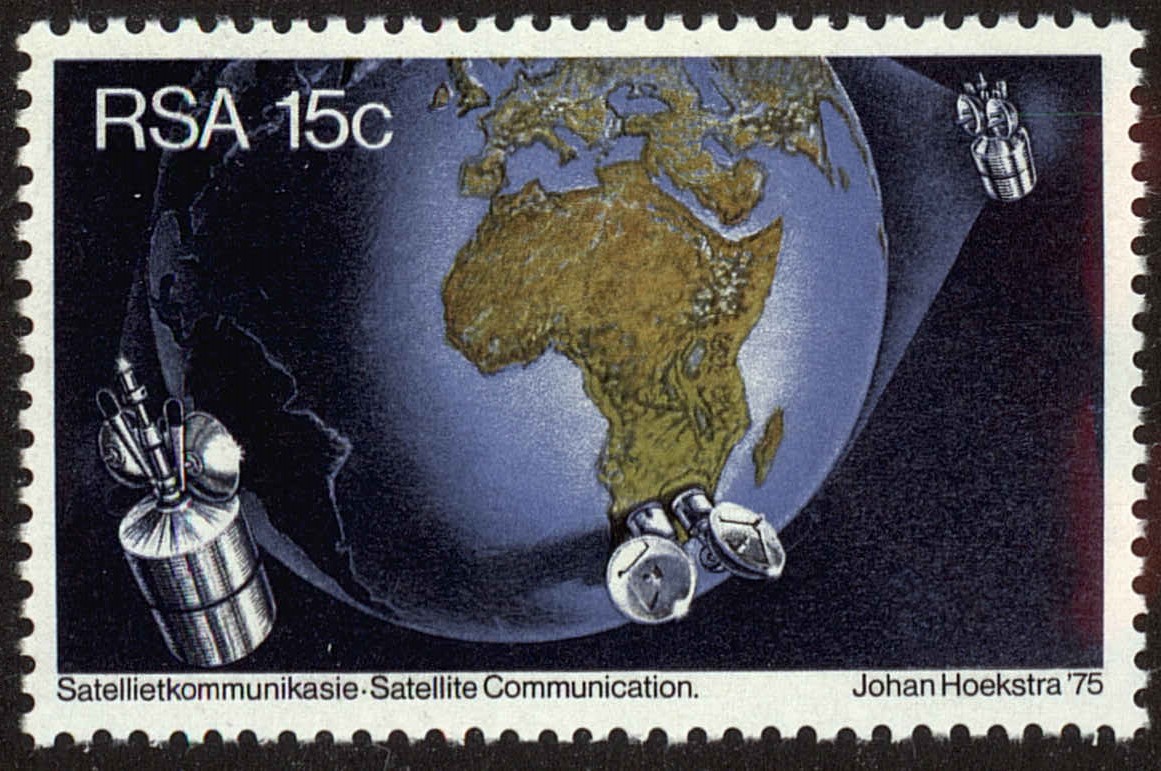 Front view of South Africa 455 collectors stamp