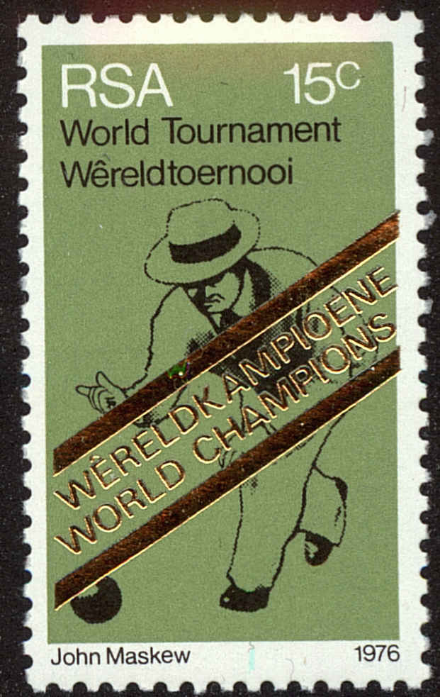 Front view of South Africa 460 collectors stamp