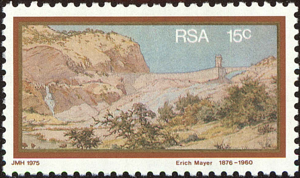 Front view of South Africa 463 collectors stamp