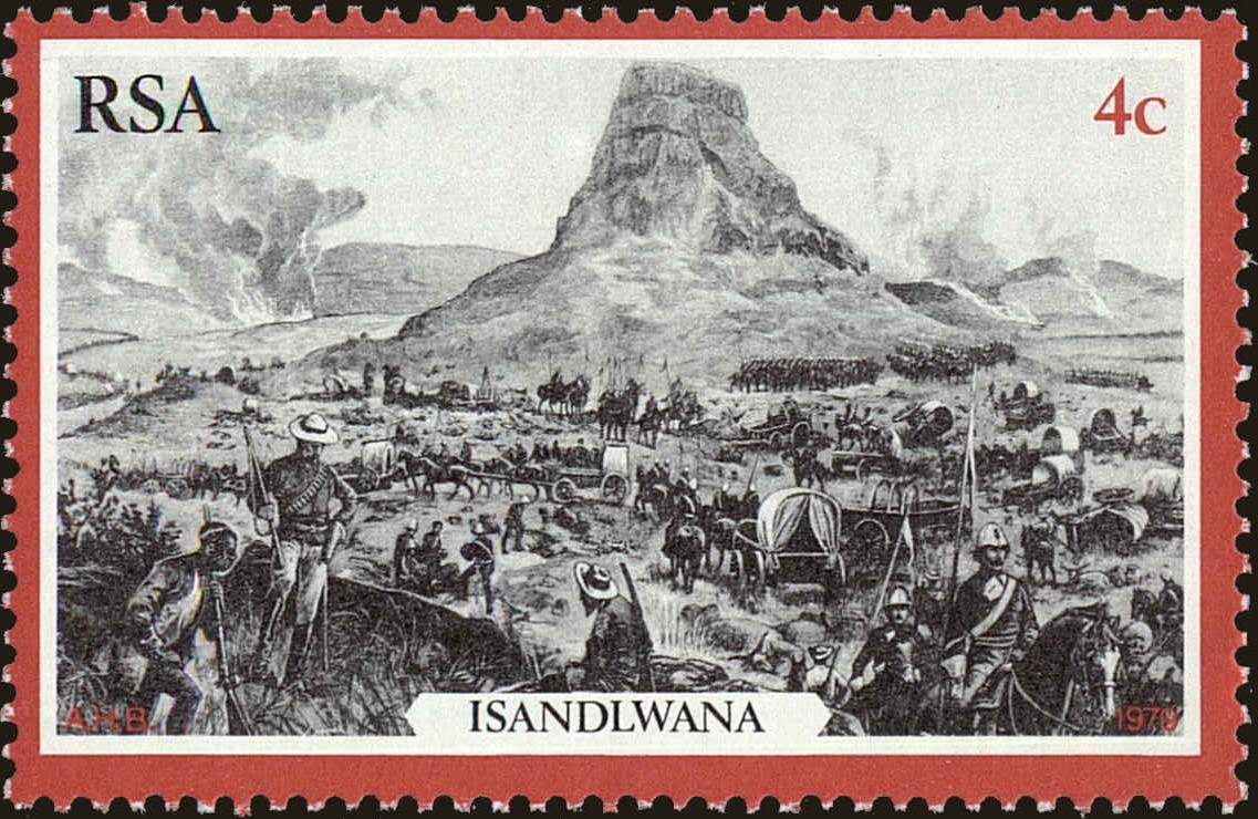 Front view of South Africa 519 collectors stamp