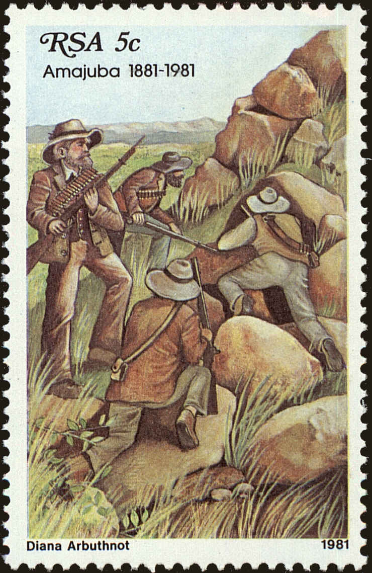Front view of South Africa 544 collectors stamp