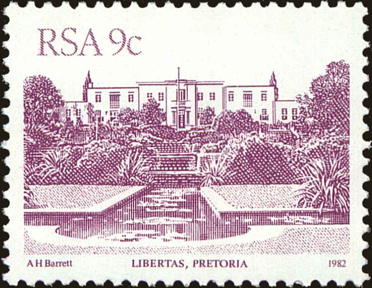 Front view of South Africa 575 collectors stamp