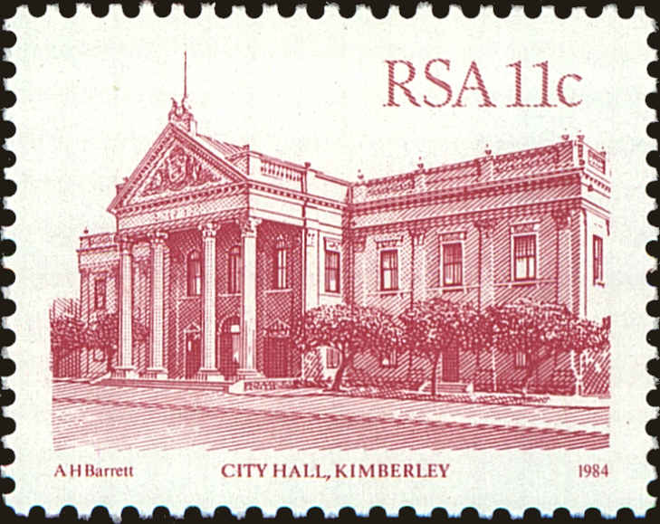 Front view of South Africa 578 collectors stamp