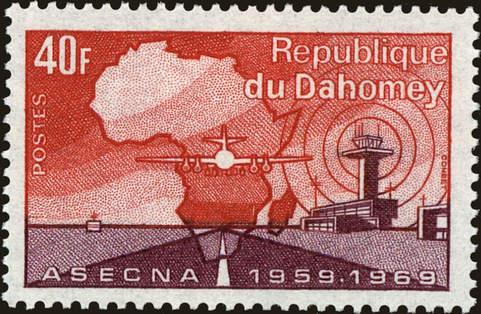 Front view of Dahomey 269 collectors stamp