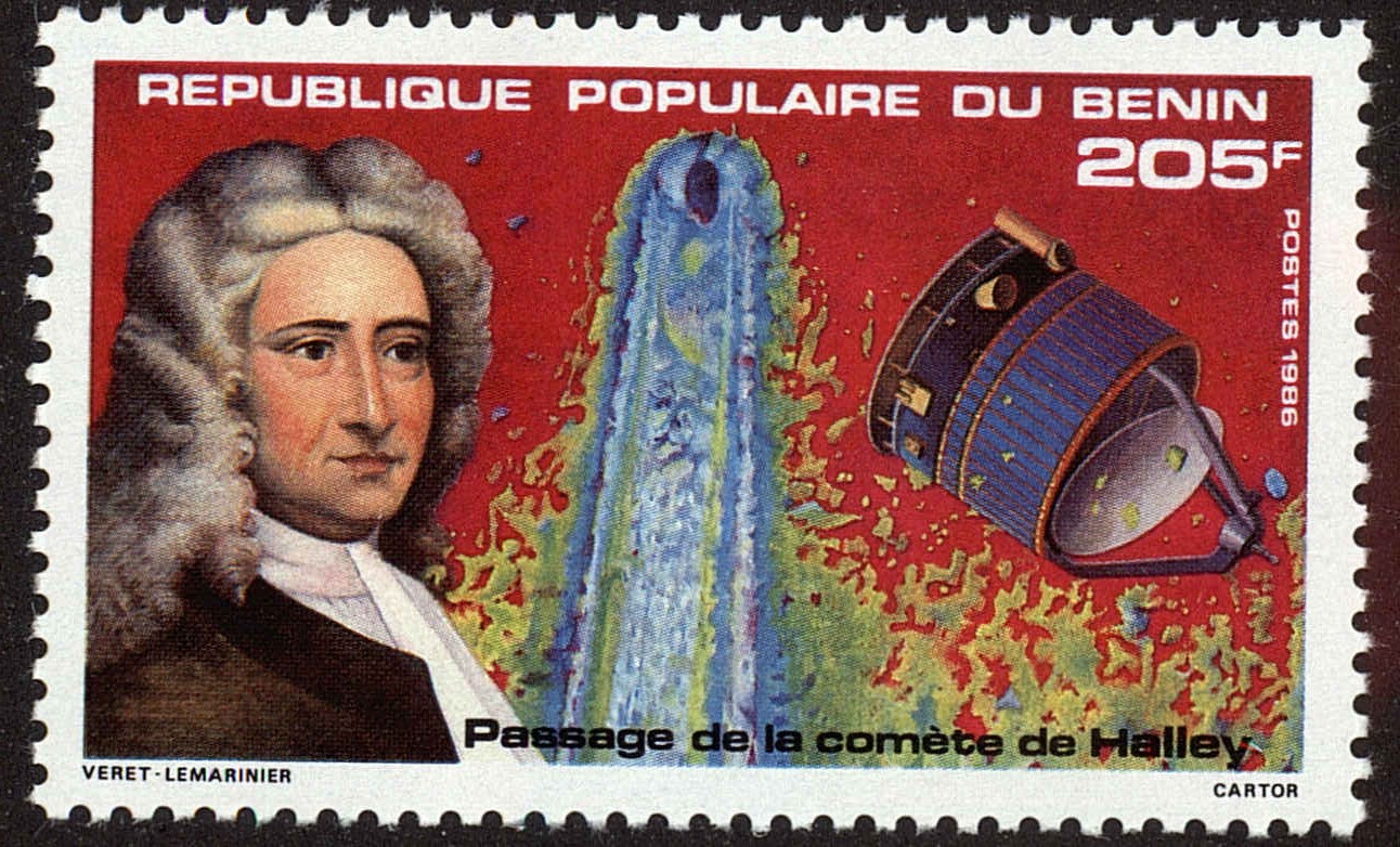 Front view of Benin 616 collectors stamp