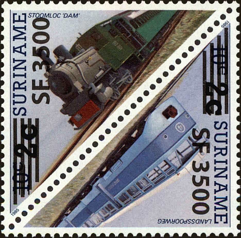 Front view of Surinam 1304 collectors stamp