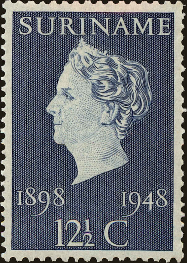 Front view of Surinam 235 collectors stamp