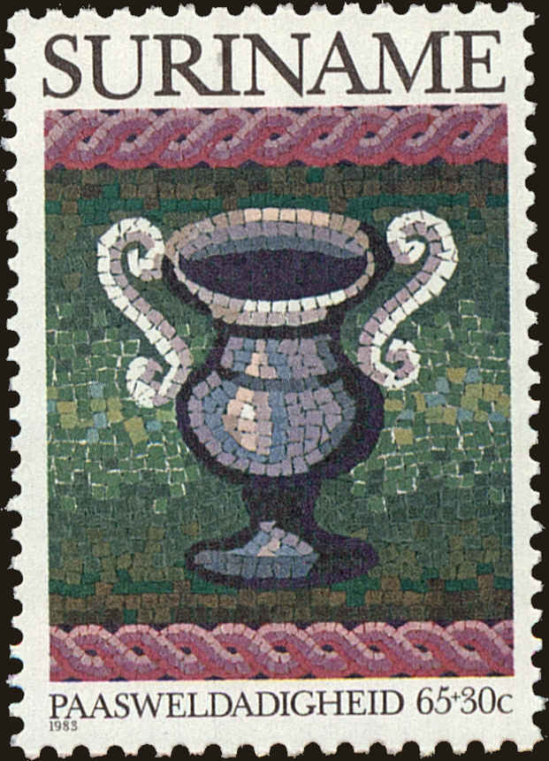 Front view of Surinam B303 collectors stamp