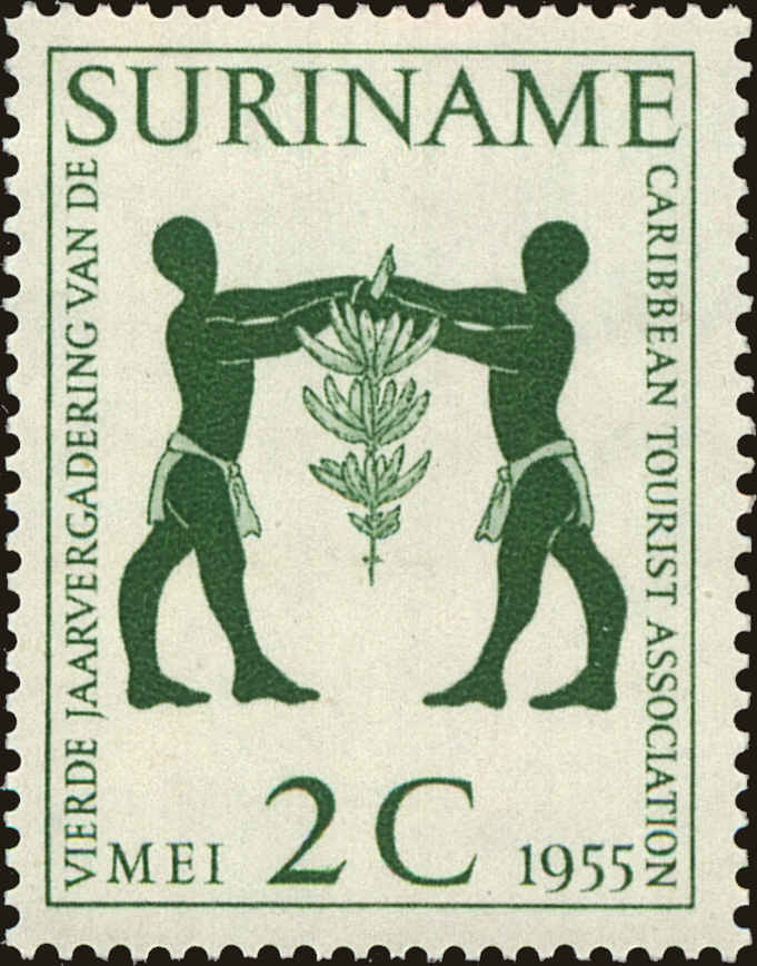 Front view of Surinam 265 collectors stamp