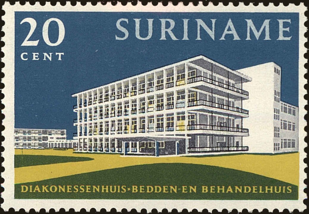 Front view of Surinam 309 collectors stamp