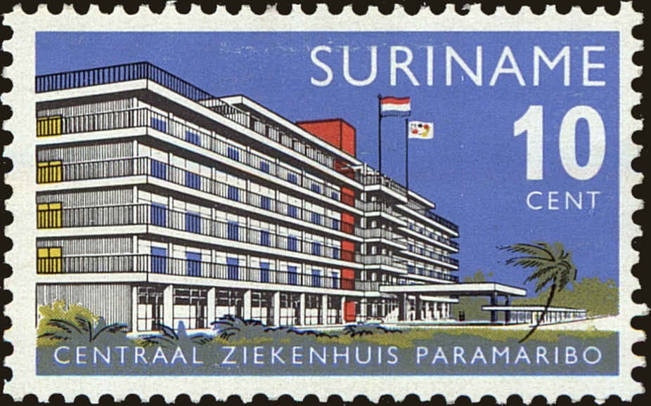 Front view of Surinam 331 collectors stamp