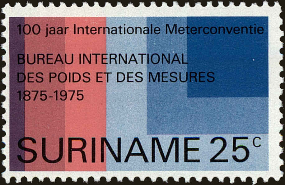 Front view of Surinam 422 collectors stamp