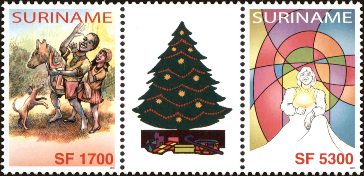 Front view of Surinam 1307a collectors stamp