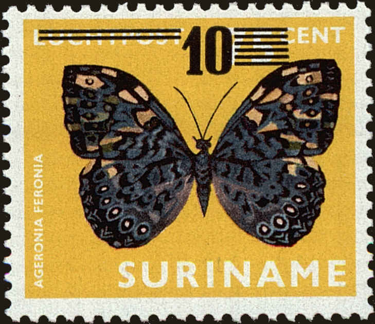 Front view of Surinam 499 collectors stamp