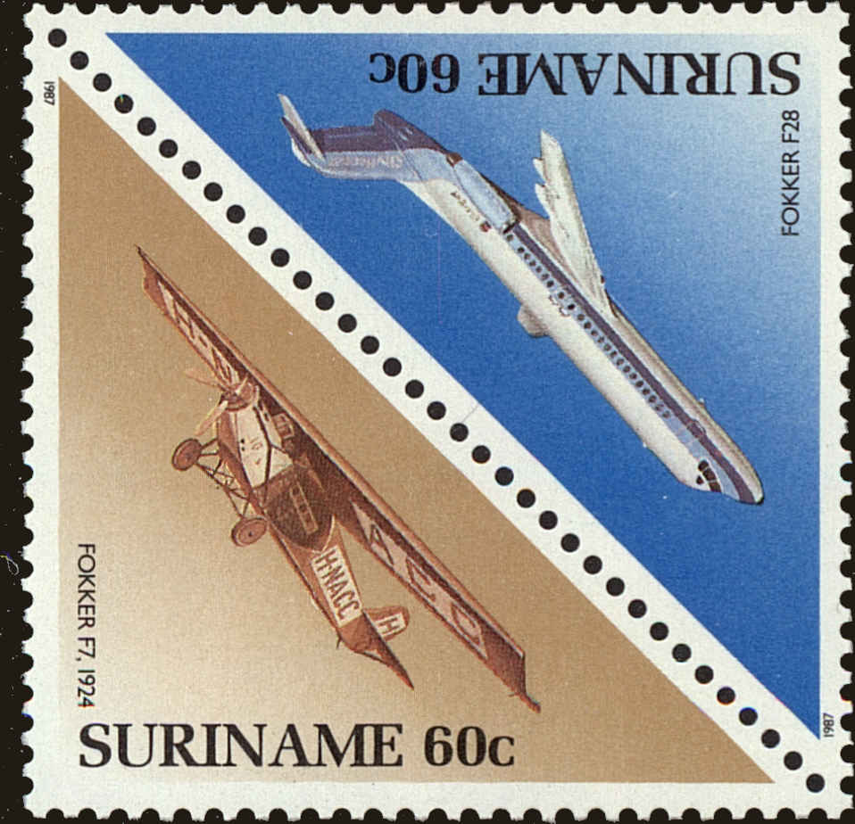 Front view of Surinam 789a collectors stamp