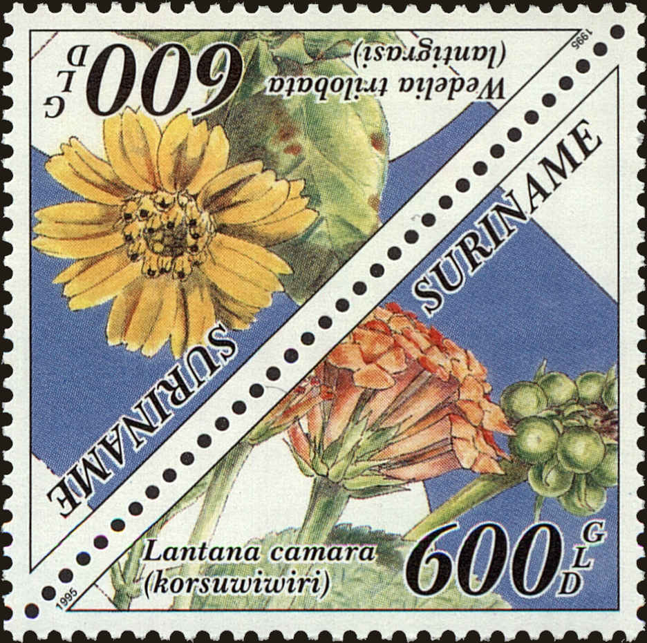 Front view of Surinam 1009a collectors stamp