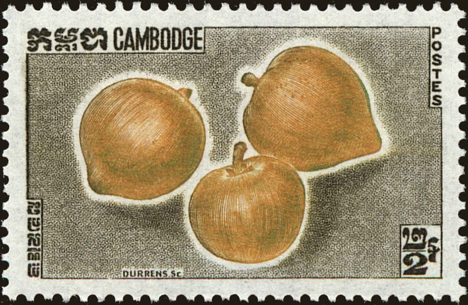 Front view of Cambodia 109 collectors stamp