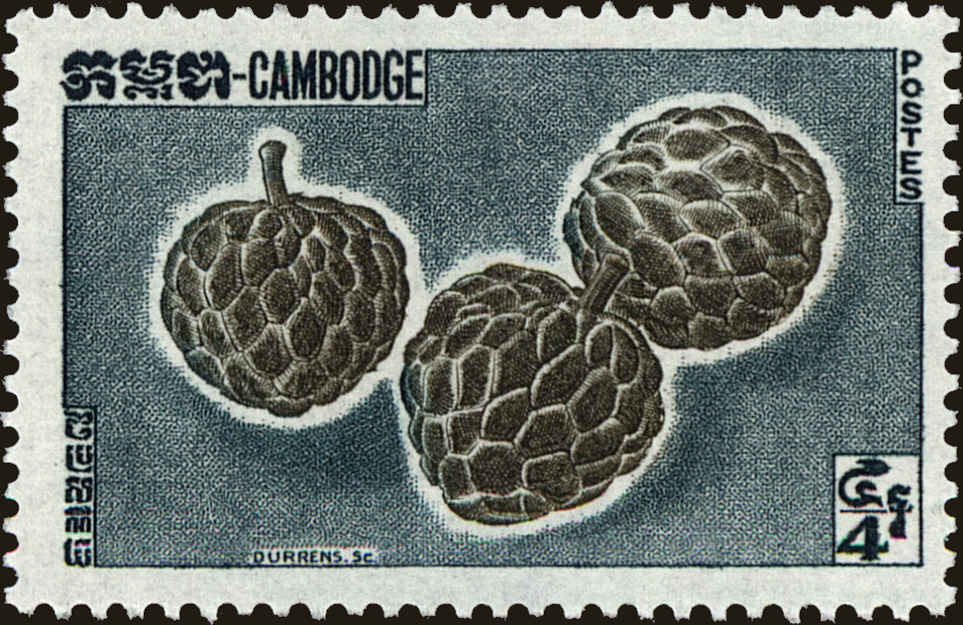 Front view of Cambodia 110 collectors stamp