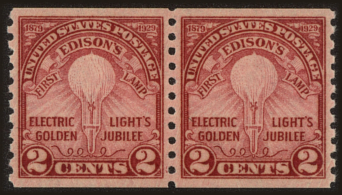 Front view of United States 656 collectors stamp