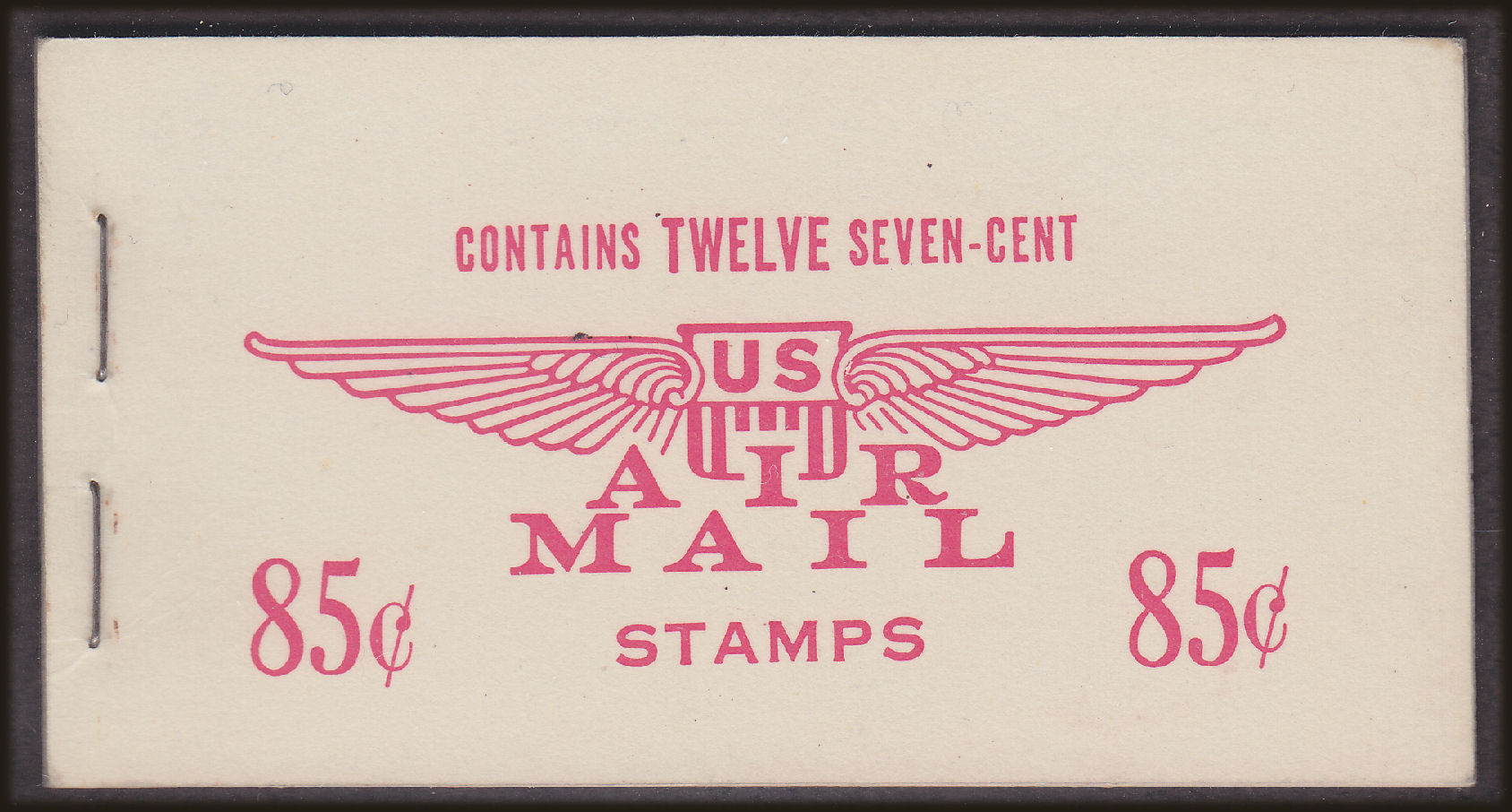 Front view of United States BKC8 collectors stamp