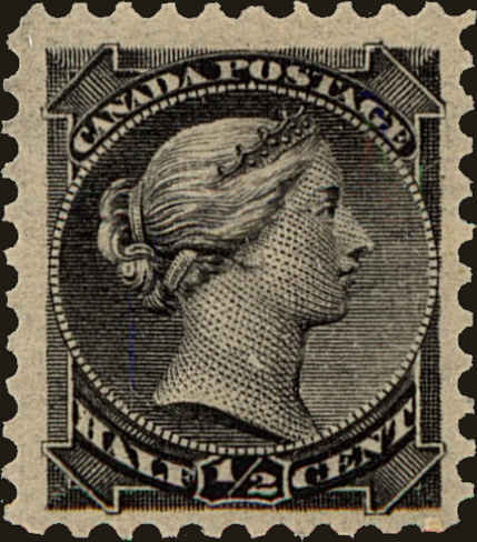 Front view of Canada 34 collectors stamp